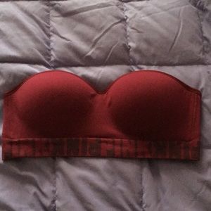 Strapless sports bra